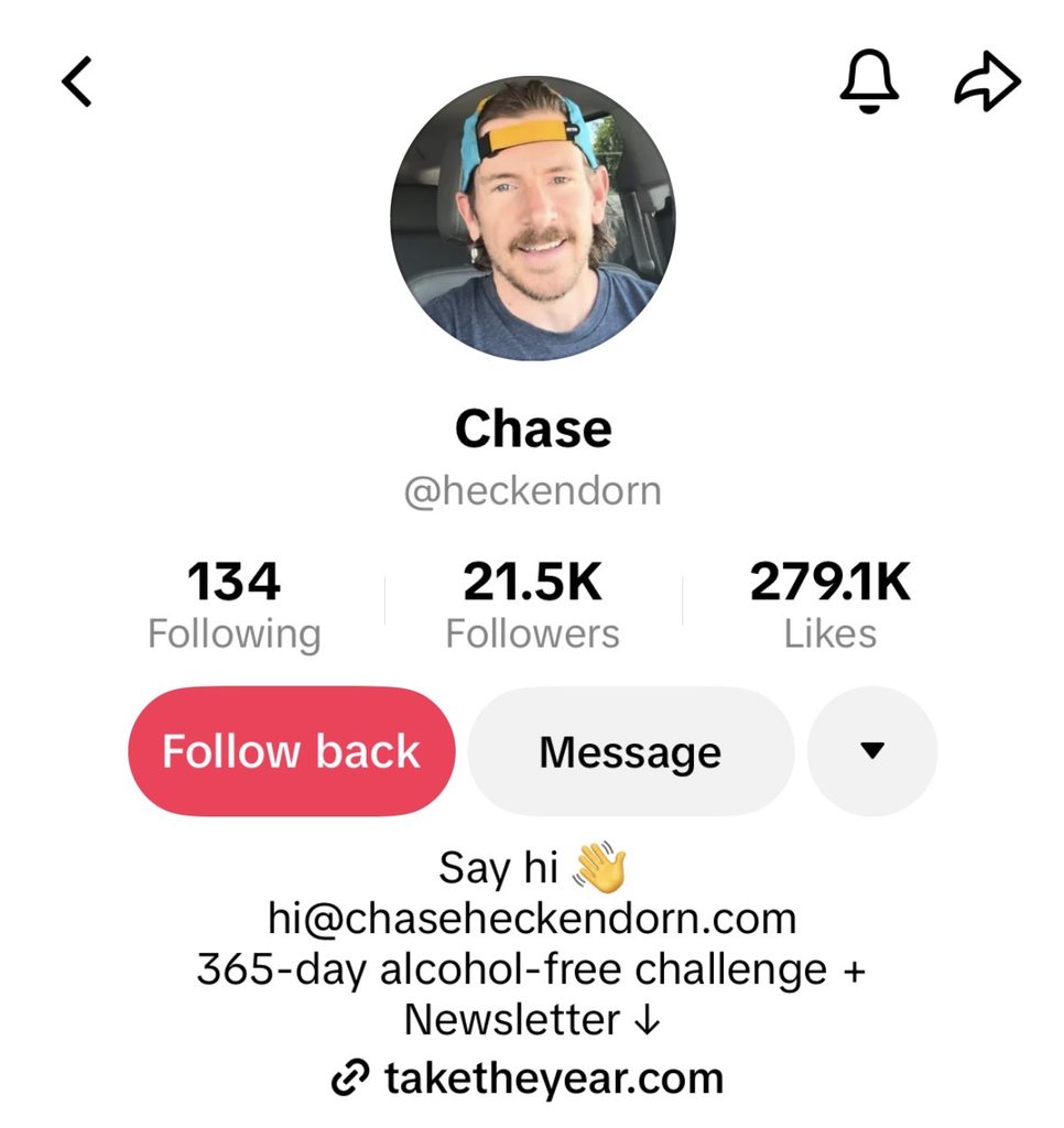 Chase's TikTok Bio